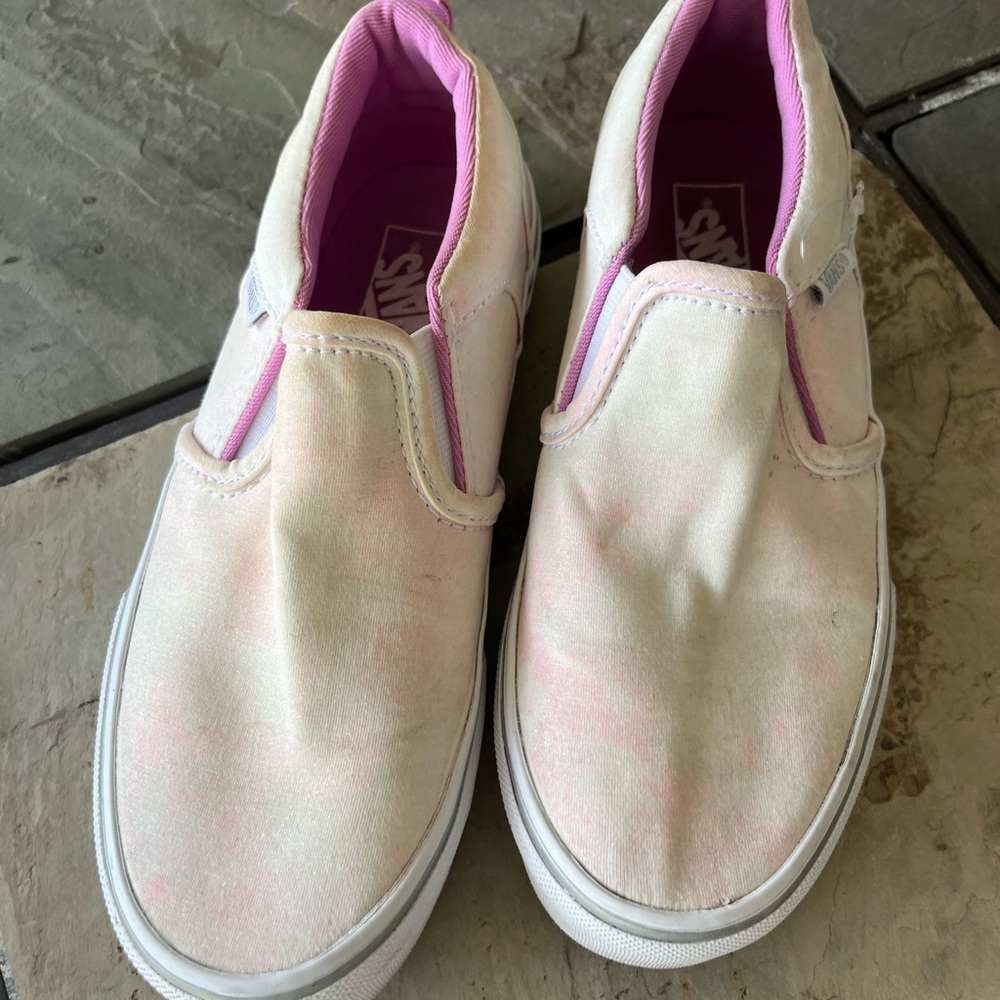 Girls Vans pastel galaxy print w purple interior